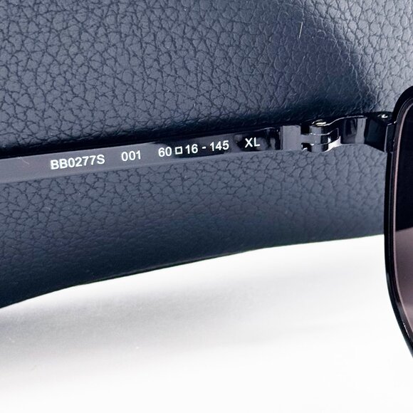 NEW BALENCIAGA BB0277S 001 SUNGLASSES UNISEX BLACK GREY OVAL EYEWEAR BALENCIAGA - Picture 10 of 12